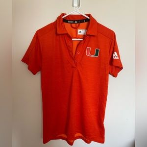 University of Miami Athletic Polo, NWOT